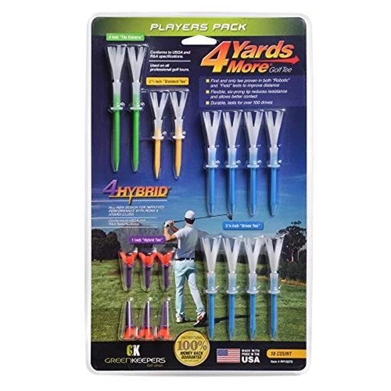 Green Keepers 4 Yards More Players Pack Golf Tees 3 Green Keepers 4 Yards More Players Pack Golf Tees