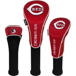 Team Effort MLB Set Of 3 Headcovers -Pro Golf Shop mcarthur sports mlb set of 3 headcovers cincinnati reds