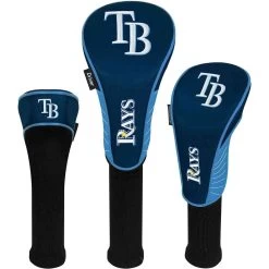 Team Effort MLB Set Of 3 Headcovers -Pro Golf Shop mcarthur sports mlb set of 3 headcovers tampa bay rays