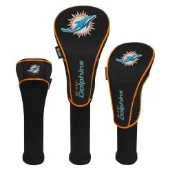 Team Effort NFL Set Of 3 Headcovers -Pro Golf Shop mcarthur sports nfl set of 3 headcovers miami dolphins