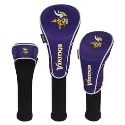 Team Effort NFL Set Of 3 Headcovers -Pro Golf Shop mcarthur sports nfl set of 3 headcovers minnesota vikings
