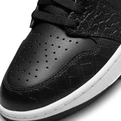 Nike Air Jordan 1 Low G Golf Shoes Black/Black -Pro Golf Shop nike air jordan 1 low g golf shoes black dd9315 003 detail2 itempicture