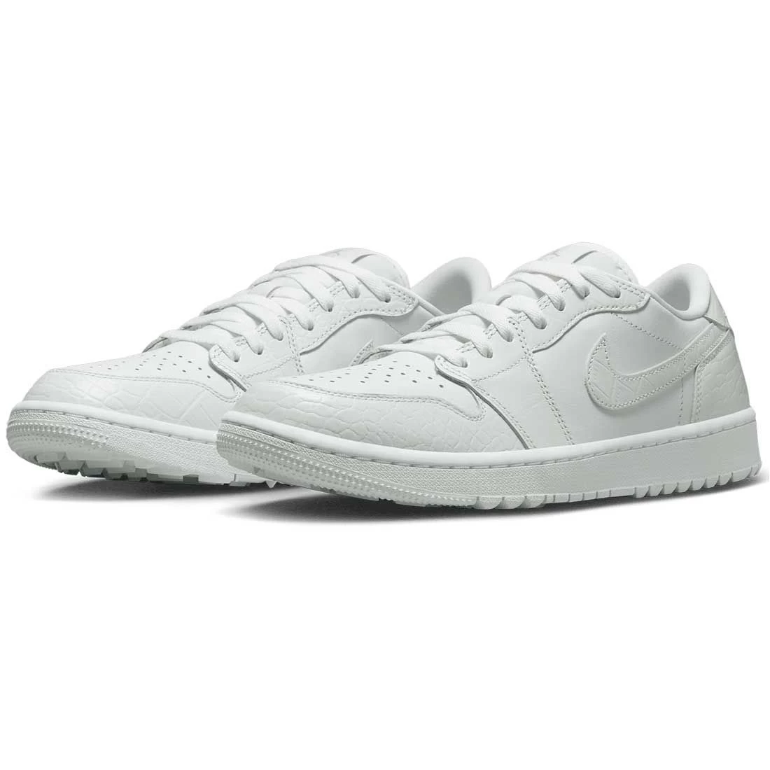 Nike Air Jordan 1 Low G Golf Shoes White/White/Pure Platinum 5 Nike Air Jordan 1 Low G Golf Shoes White/White/Pure Platinum - Image 3