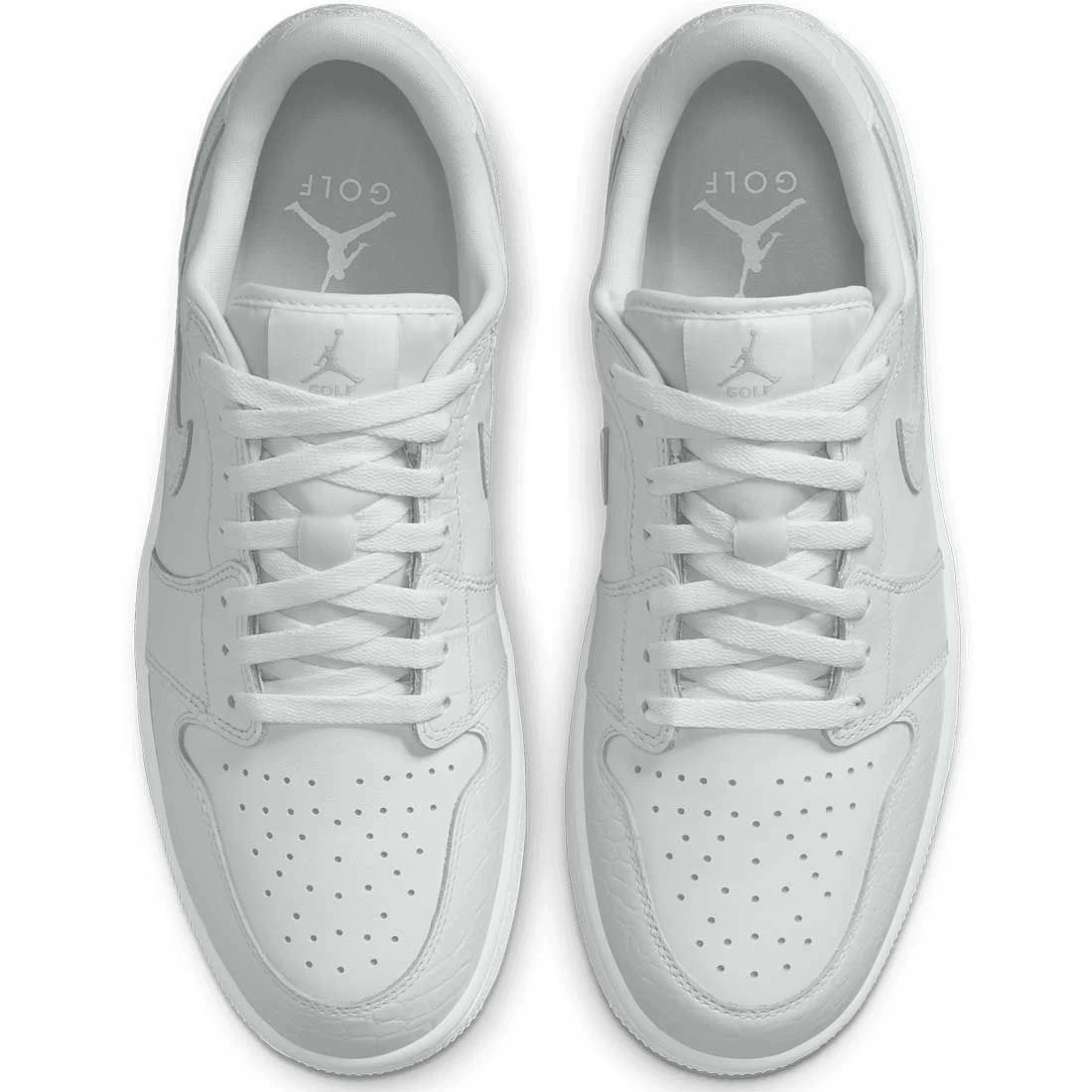 Nike Air Jordan 1 Low G Golf Shoes White/White/Pure Platinum 6 Nike Air Jordan 1 Low G Golf Shoes White/White/Pure Platinum - Image 4