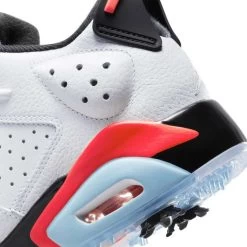 Nike Jordan Retro 6 G Golf Shoes White/Black/Infrared 19 Nike Jordan Retro 6 G Golf Shoes White/Black/Infrared -Pro Golf Shop nike air jordan retro 6 g golf shoes white black infrared detail3 itempicture