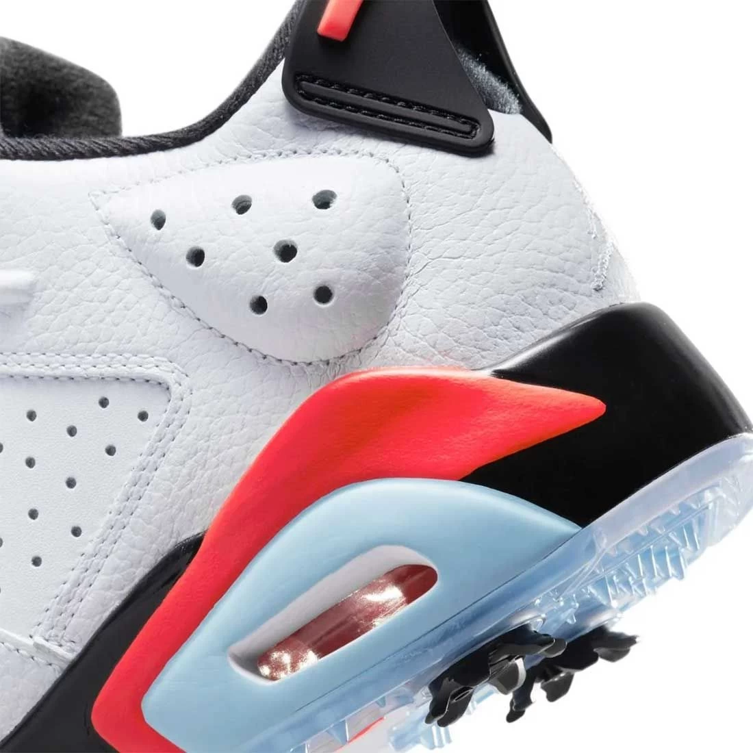Nike Jordan Retro 6 G Golf Shoes White/Black/Infrared 10 Nike Jordan Retro 6 G Golf Shoes White/Black/Infrared - Image 8