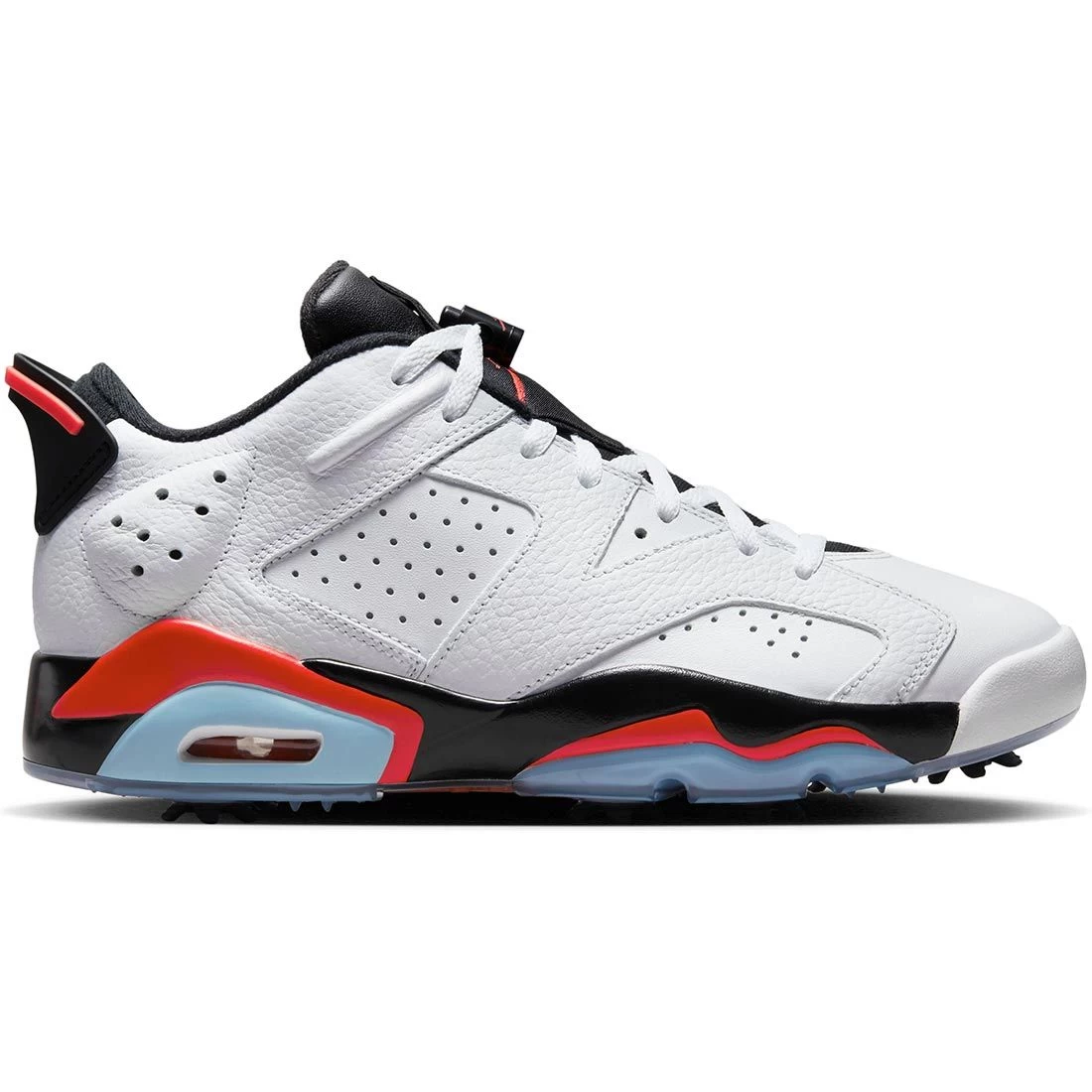 Nike Jordan Retro 6 G Golf Shoes White/Black/Infrared 3 Nike Jordan Retro 6 G Golf Shoes White/Black/Infrared