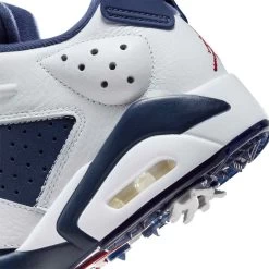 Nike Jordan Retro 6 G Golf Shoes White/Midnight Navy/Varsity Red -Pro Golf Shop nike air jordan retro 6 g golf shoes white midnight navy varsity red detail2 itempicture