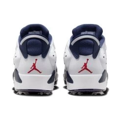 Nike Jordan Retro 6 G Golf Shoes White/Midnight Navy/Varsity Red -Pro Golf Shop nike air jordan retro 6 g golf shoes white midnight navy varsity red heel itempicture