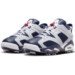 Nike Jordan Retro 6 G Golf Shoes White/Midnight Navy/Varsity Red -Pro Golf Shop nike air jordan retro 6 g golf shoes white midnight navy varsity red pair itempicture