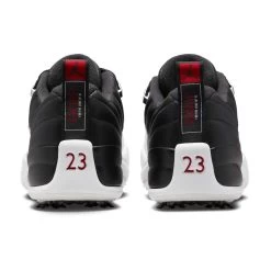 Nike Air Jordan XII Low G Golf Shoes Black/White/Varsity Red 14 Nike Air Jordan XII Low G Golf Shoes Black/White/Varsity Red -Pro Golf Shop nike air jordan xii low golf shoes black white varsity red back itempicture