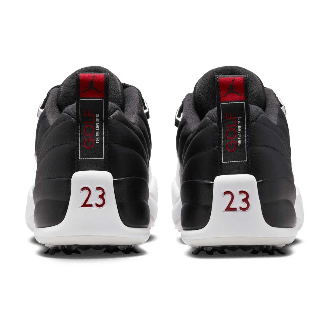 Nike Air Jordan XII Low G Golf Shoes Black/White/Varsity Red 7 Nike Air Jordan XII Low G Golf Shoes Black/White/Varsity Red - Image 5