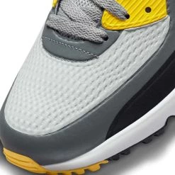 Nike Air Max 90 G Golf Shoes Smoke Grey/White/Black -Pro Golf Shop nike air max 90 g golf shoes smoke grey white black detail toe itempicture
