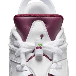 Nike Jordan Retro 6 G Golf Shoes White/Bordeaux -Pro Golf Shop nike jordan retro 6 g golf shoes white bordeaux detail1 itempicture