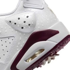 Nike Jordan Retro 6 G Golf Shoes White/Bordeaux -Pro Golf Shop nike jordan retro 6 g golf shoes white bordeaux detail2 itempicture