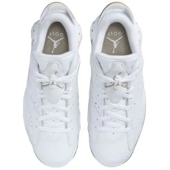 Nike Jordan Retro 6 G Golf Shoes White/Khaki -Pro Golf Shop nike jordan retro 6 shoes white khaki dv1376 100 top itempicture