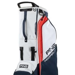 Ping Hoofer Lite Stand Bag -Pro Golf Shop ping 2023 hoofer lite stand bag navy platinum red detail3 itempicture