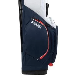 Ping Hoofer Lite Stand Bag -Pro Golf Shop ping 2023 hoofer lite stand bag navy platinum red detail5 itempicture
