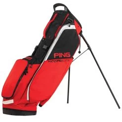 Ping Hoofer Lite Stand Bag -Pro Golf Shop ping 2023 hoofer lite stand bag red black white itempicture