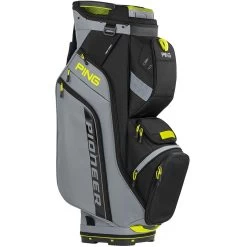 Ping Pioneer Cart Bag -Pro Golf Shop ping 2024 pioneer cart bag iron black neon yellow itempicture