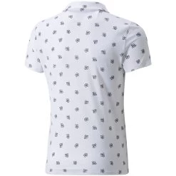 Puma Girls MATTR Hibiscus Polo 7 Puma Girls MATTR Hibiscus Polo -Pro Golf Shop puma 2022 girls mattr hibiscus polo white back itempicture