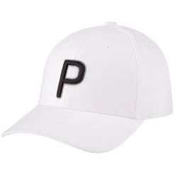 Puma 2022 Women's P Snapback Hat -Pro Golf Shop puma 2022 womens p snapback hat white itempicture