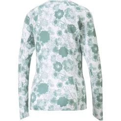 Puma Women's YOU-V Lily Pad Crew -Pro Golf Shop puma 2023 womens you v lily pad crew adriatic back itempicture