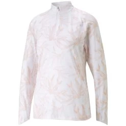 Puma Women's YOU-V Palm Quarter Zip 7 Puma Women's YOU-V Palm Quarter Zip -Pro Golf Shop puma 2023 womens you v palm quarter zip rose dust itempicture