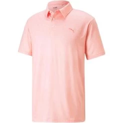Puma Cloudspun Primary Polo -Pro Golf Shop puma cloudspun primary polo flamingo pink front itempicture