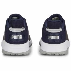 Puma Fusion Grip Golf Shoes Navy/Silver/Quiet Shade -Pro Golf Shop puma fusion grip golf shoes navy silver quiet shade 377527 03 heel itempicture