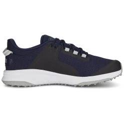Puma Fusion Grip Golf Shoes Navy/Silver/Quiet Shade -Pro Golf Shop puma fusion grip golf shoes navy silver quiet shade 377527 03 profile2 itempicture