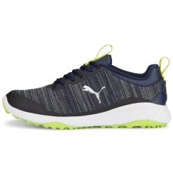 Puma Fusion Pro Golf Shoes Peacoat/Silver/Lime Punch