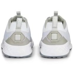 Puma Fusion Pro Golf Shoes White/Silver/High Rise -Pro Golf Shop puma fusion pro golf shoes white silver high rise 377041 05 heel itempicture