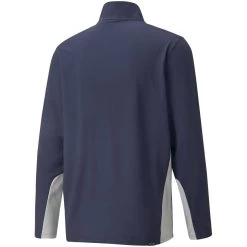 Puma Gamer Pullover -Pro Golf Shop puma gamer pullover navy blazer back itempicture