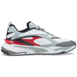 Puma GS-Fast Golf Shoes White/High Rise/High Risk Red -Pro Golf Shop puma gs fast golf shoes white high rise high risk red 376357 04 profile2 itempicture