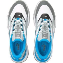 Puma GS-Fast Golf Shoes White/Quarry/Ocean Dive -Pro Golf Shop puma gs fast golf shoes white quarry ocean dive top itempicture