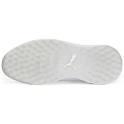 Puma Ignite Elevate Disc Golf Shoes White/Silver -Pro Golf Shop puma ignite elevate disc golf shoes white silver 376080 01 bottom itempicture