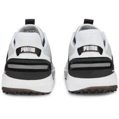 Puma Ignite Elevate Golf Shoes White/Black/Silver -Pro Golf Shop puma ignite elevate golf shoes white black silver 376077 06 heel itempicture