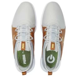 Puma Ignite Fasten8 Crafted Golf Shoes High Rise/Gold/Leather Brown 10 Puma Ignite Fasten8 Crafted Golf Shoes High Rise/Gold/Leather Brown -Pro Golf Shop puma ignite fasten8 crafted golf shoes high rise gold leather brown top itempicture