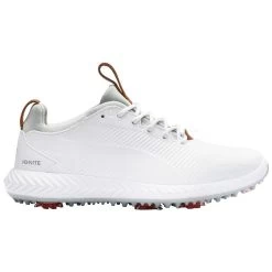 Puma Juniors Ignite PWRADAPT 2.0 Golf Shoes White