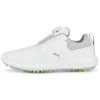Puma Juniors Ignite PWRCAGE Golf Shoes White/Metallic Silver 2 Puma Juniors Ignite PWRCAGE Golf Shoes White/Metallic Silver -Pro Golf Shop puma juniors ignite pwrcage golf shoes white silver 376784 01 profile itempicture