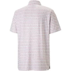 Puma MATTR Flamingo Polo -Pro Golf Shop puma mattr flamingo polo white back itempicture