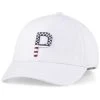 Puma Pars And Stripes P Classic Adjustable Hat -Pro Golf Shop puma pars and stripes p classic adjustable hat bright white itempicture