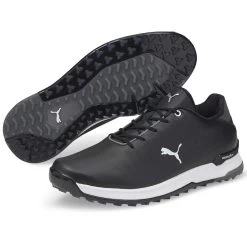 Puma Proadapt Alphacat Leather Golf Shoes Black/Silver 12 Puma Proadapt Alphacat Leather Golf Shoes Black/Silver -Pro Golf Shop puma proadapt alphacat leather golf shoes black silver 376044 02 pair itempicture