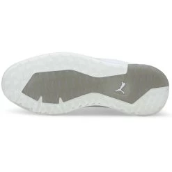 Puma Proadapt Alphacat Leather Golf Shoes White/Silver -Pro Golf Shop puma proadapt alphacat leather golf shoes white silver 376044 01 bottom itempicture
