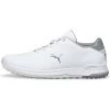 Puma Proadapt Alphacat Leather Golf Shoes White/Silver 1 Puma Proadapt Alphacat Leather Golf Shoes White/Silver -Pro Golf Shop puma proadapt alphacat leather golf shoes white silver 376044 01 profile itempicture