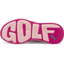 Puma Women's GS-Fast Golf Shoes White/Chalk Pink/Porcelain -Pro Golf Shop puma womens gs fast golf shoes white chalk pink porcelain sole itempicture