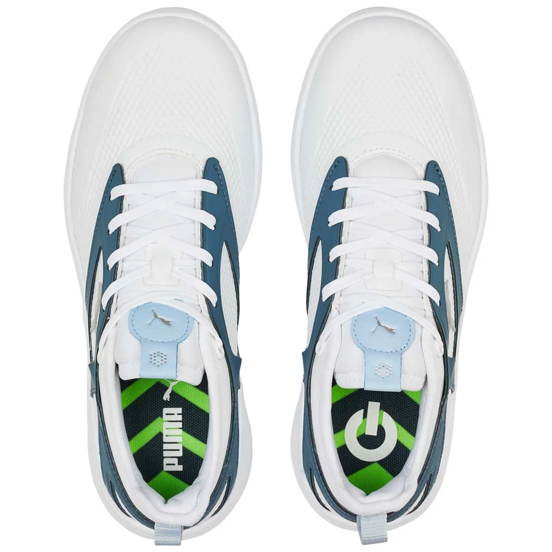 Puma Women's Ignite Malibu Golf Shoes White/Silver/Evening Sky 5 Puma Women's Ignite Malibu Golf Shoes White/Silver/Evening Sky - Image 3