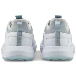 Puma Women's Ignite Malibu Golf Shoes White/Silver/Lucite -Pro Golf Shop puma womens ignite malibu golf white silver lucite 376158 01 heel itempicture