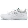 Puma Women's Ignite Malibu Golf Shoes White/Silver/Lucite -Pro Golf Shop puma womens ignite malibu golf white silver lucite 376158 01 profile itempicture